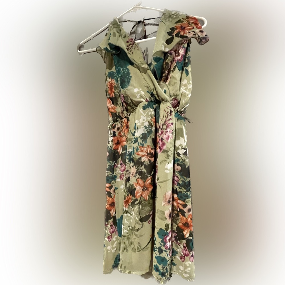 Maude Floral Halter Dress - Small